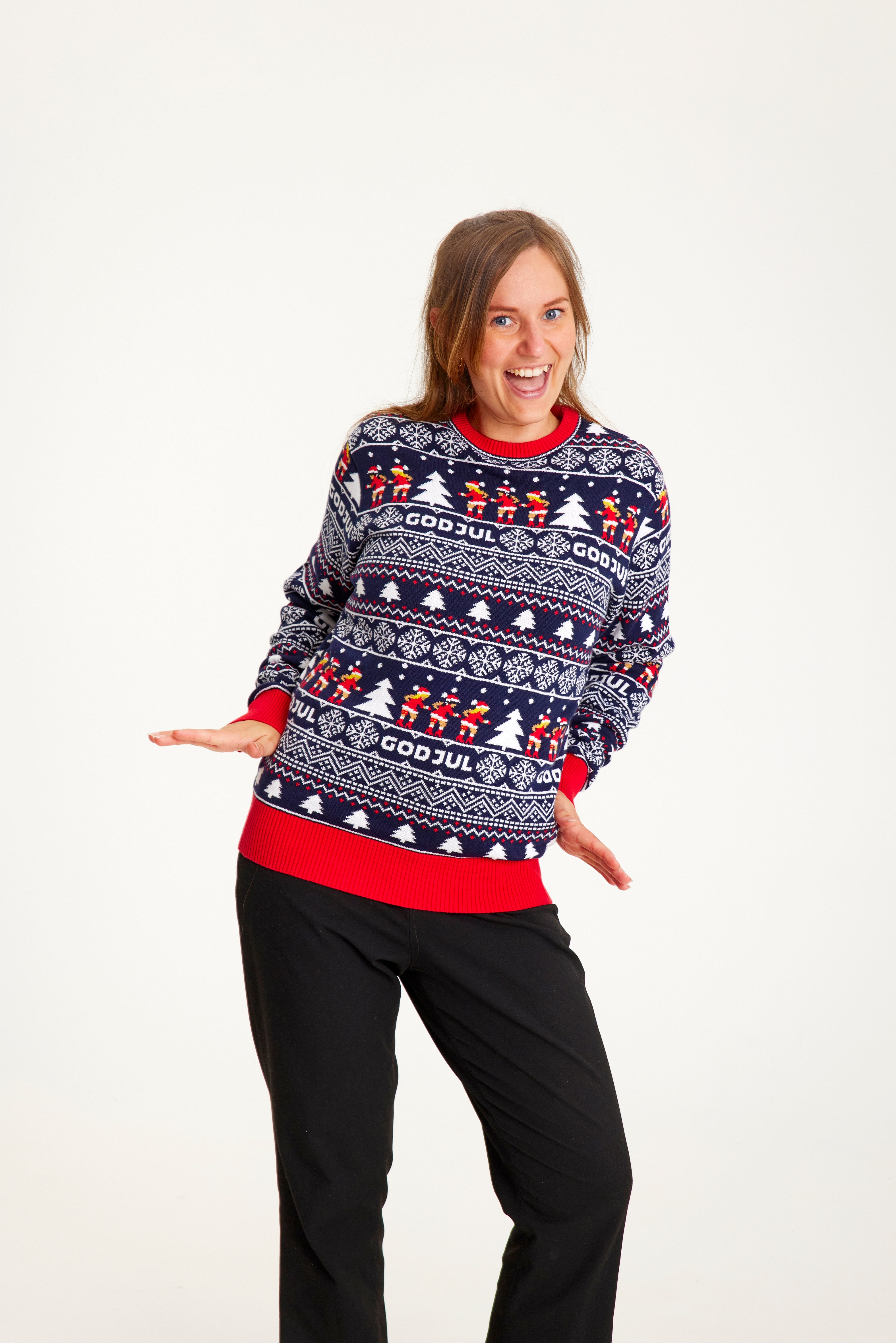 God Jul Sweater Navy - Women.
